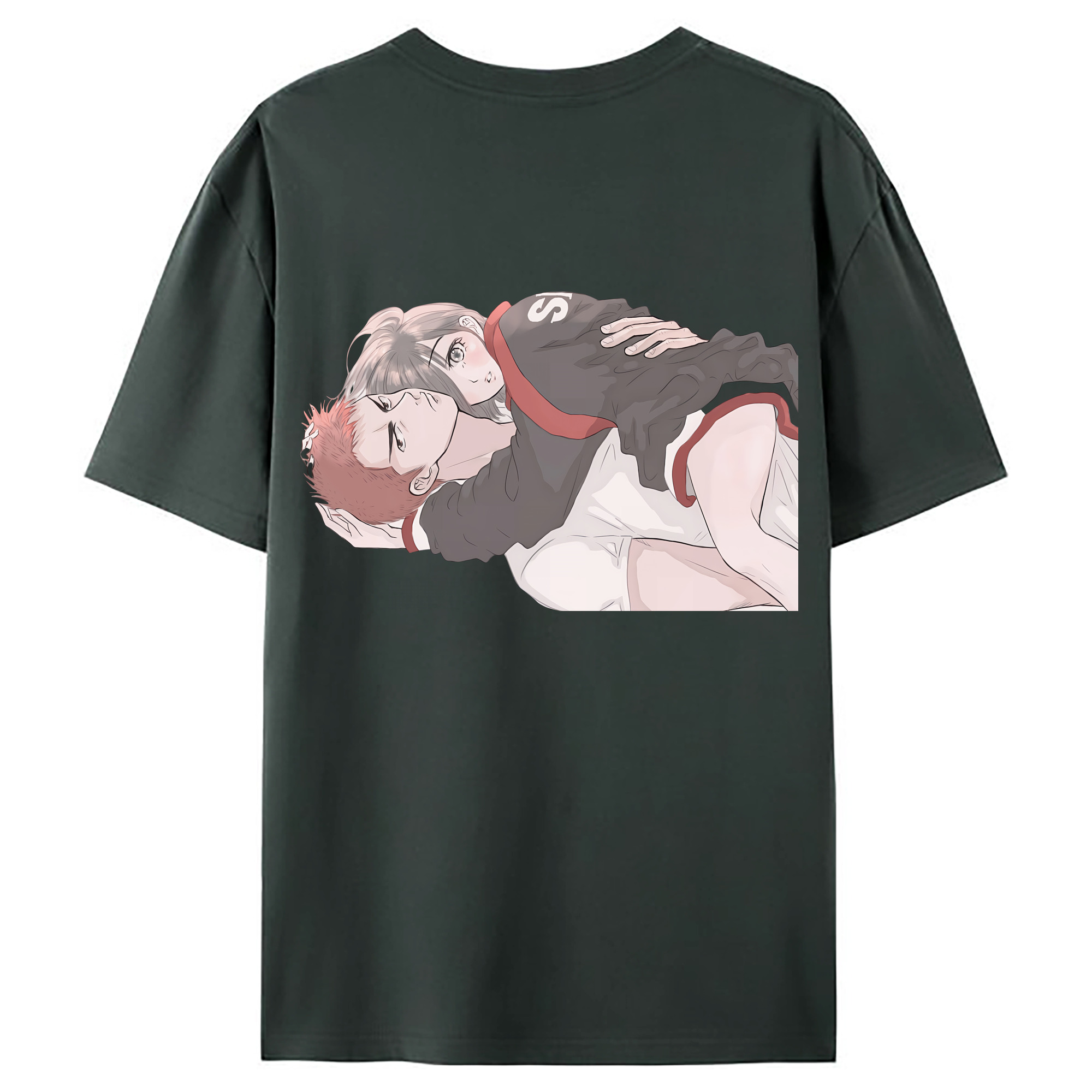 （画像用） SLAM DUNK／スラムダンク 綿100％ メンズ半袖Tシャツ（バックプリント） 通気性